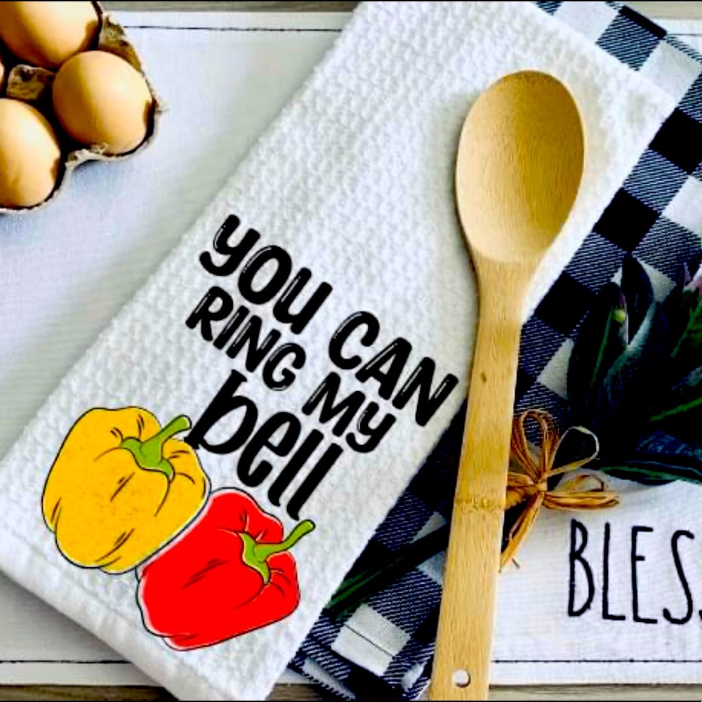 You can ring my bell kitchen towel